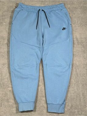 Nike Tech Fleece Joggers Mens XL Blue CU4495-496 Sweatpants Athletic Streetwear